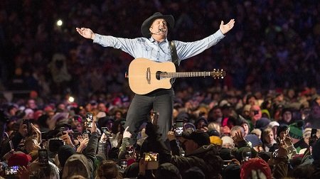Garth Brooks performs at the Notre Dame Stadium. October 2008.