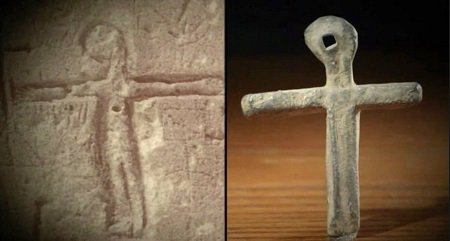 The cross and Goddess comparison.