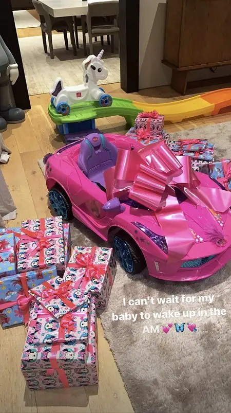 Stormi Webster's gifts.