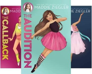 Maddie Ziegler's three books of her trilogy series.