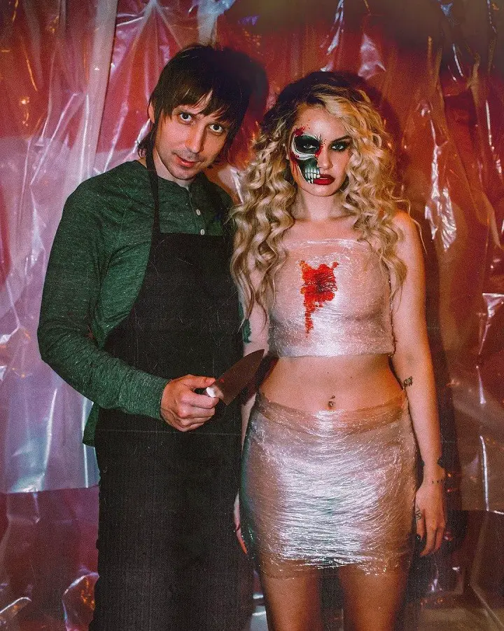 Ash Levi (right) with her long-time husband Jayce Levi (left) dressing up as Dexter.