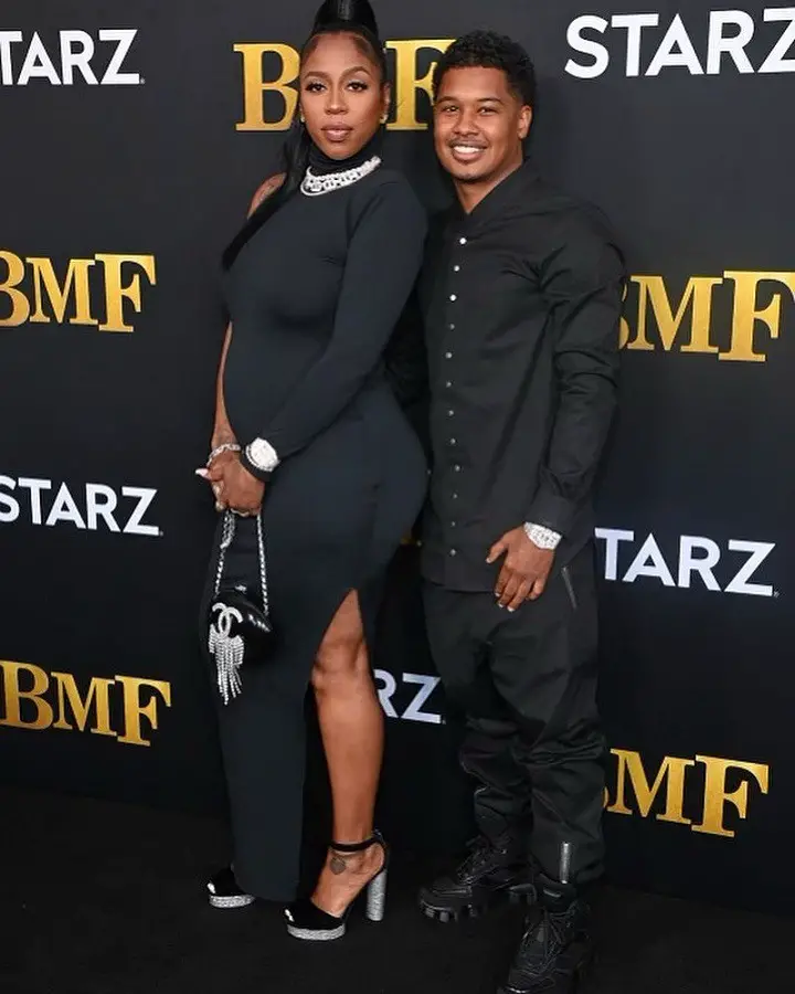 Kash Doll with boyfriend Tracy T during the BMF event.