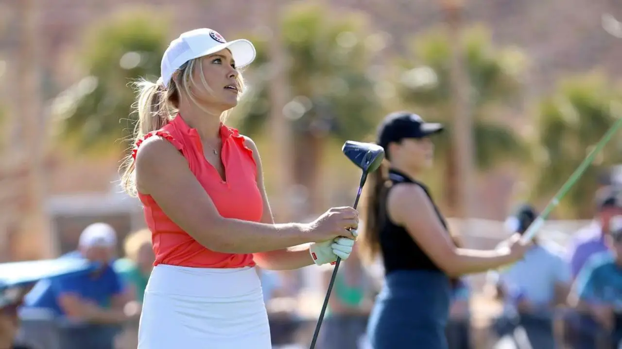 Adam Svensson's girlfriend Gabi Powel is also a golfer who now competes in long-drive competitions.