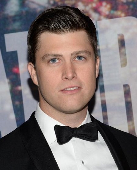 Headshot of Colin Jost wearing a bowtie. Finance of Scarlett Johansson has a net worth of $6 million.