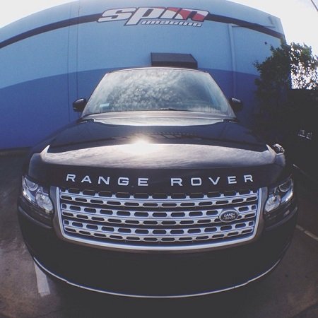Kylie Jenner's Black Range Rover.