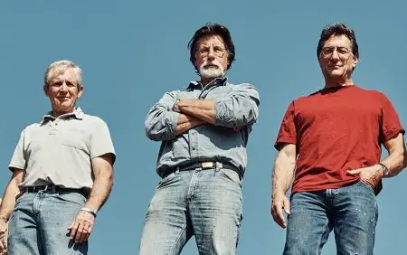 Craig Tester, Rick Lagina and Marty Lagina in a promotional photo for The Curse of Oak Island.