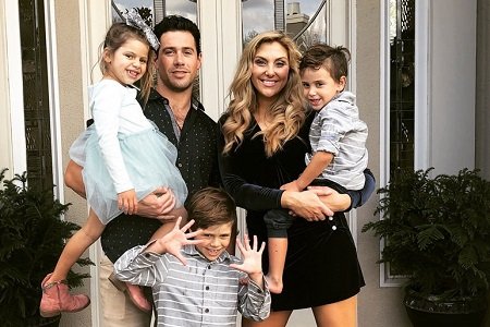 Gina Kirschenheiter and her ex-husband Matt with their three kids.