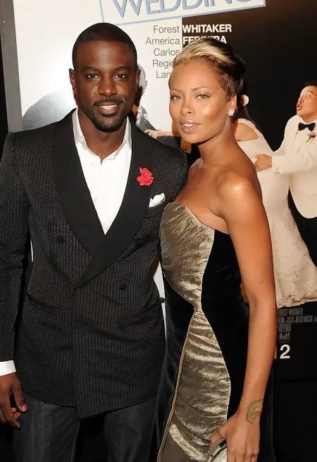 Lance Gross and Eva Marcille attend the premiere of "Our Family Wedding" at AMC Loews Lincoln Square 13 theater on March 9, 2010 in New York City.