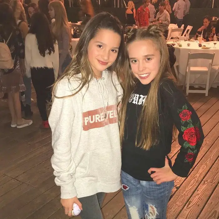 Younger Annie LeBlanc and Jenna Davis.