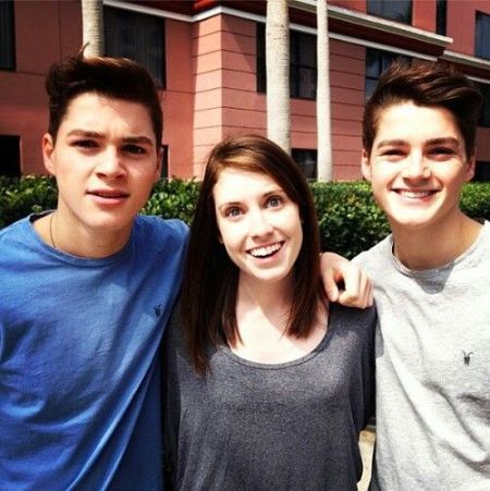 Jack and Fin Harries with mother