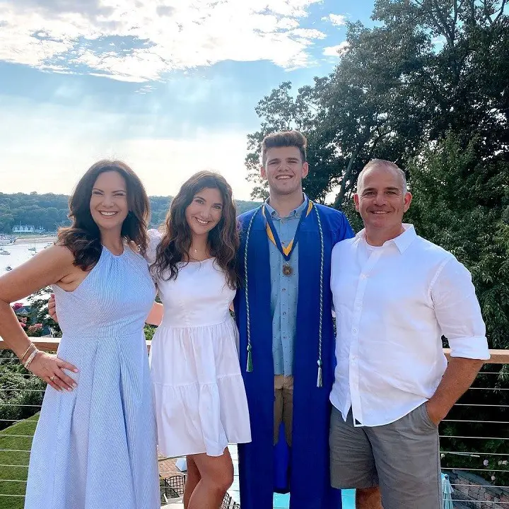 (From left) Adina Miccio with her daughter Brooke Miccio, son Sal J, Miccio, and husband Sal Miccio.