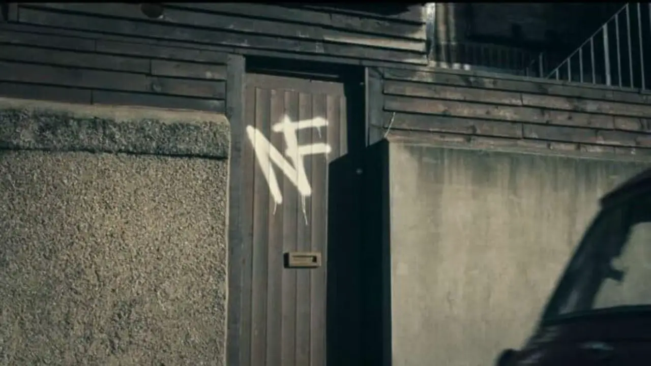 NF means National Front in Black Mirror. celebsfortune.com