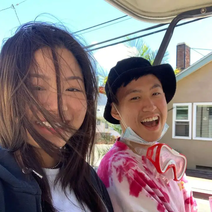 Rich Brian with his girlfriend Baby V. celebsfortune.com