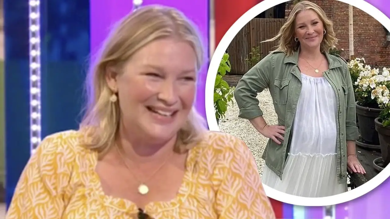 Joanna Page's weight gain has led to pregnancy rumors. celebsfortune.com