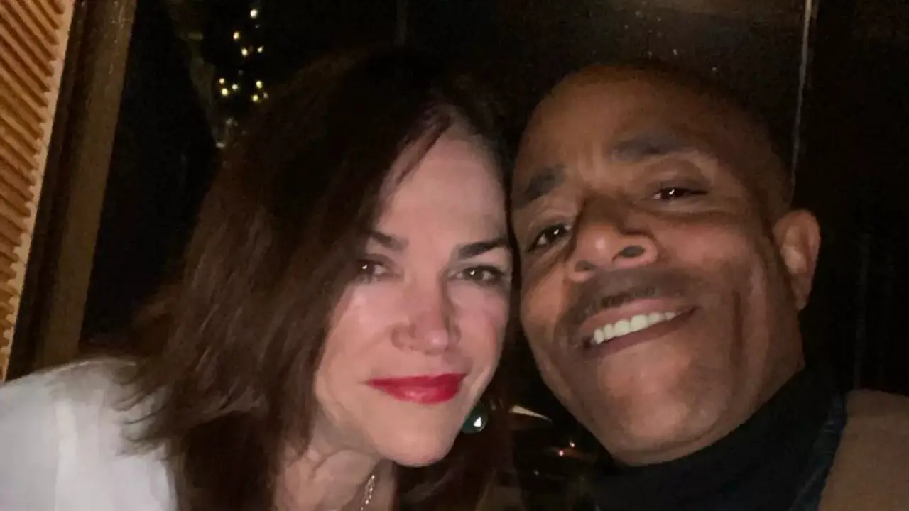 Kim Delaney with her husband, James Morgan.
