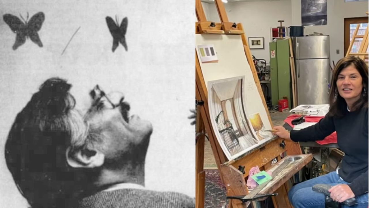 Anne Tyler's husband, Taghi Modarressi, and her Tezh Modarressi.