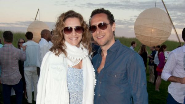 Brooke Goldstein with her husband, Simon Matthew.