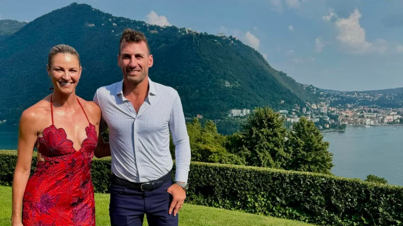 Erin Andrews with her husband, Jarret Stoll.