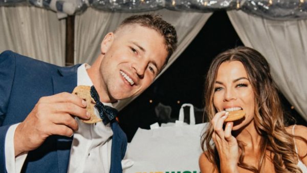 Jackie Redmond with her husband, Emmett Blois.