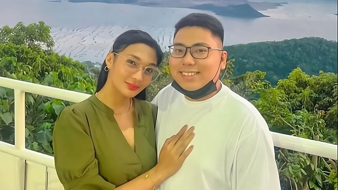 Meiko Montefalco with her husband, Patrick Bernardino.