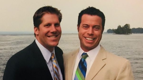 Hank Winchester with his husband, Jeff Scott.