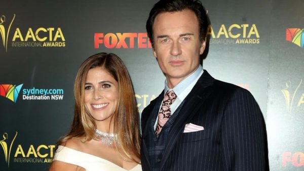 Julian McMahon with his wife, Kelly Paniagua.