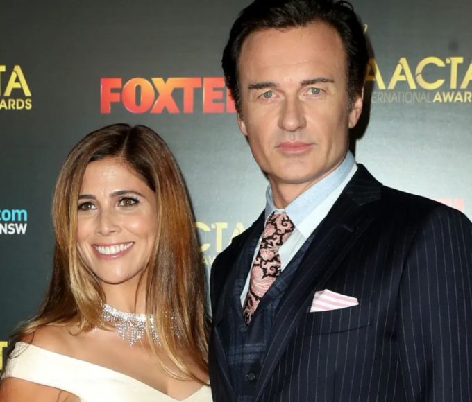 Julian McMahon with his wife, Kelly Paniagua.