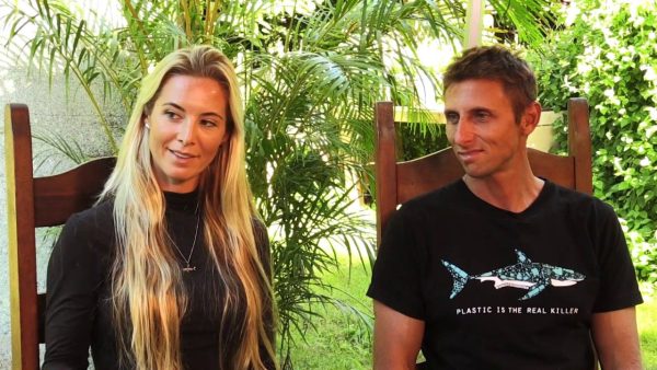 Ocean Ramsey with her husband, Juan Oliphant.