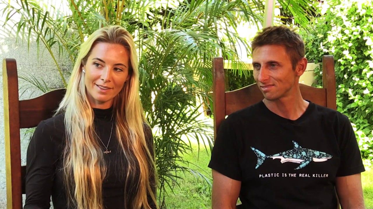 Ocean Ramsey with her husband, Juan Oliphant.