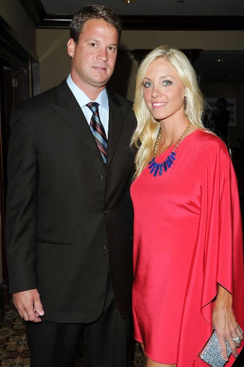 Lane Kiffin with his ex-wife, Layla Kiffin.